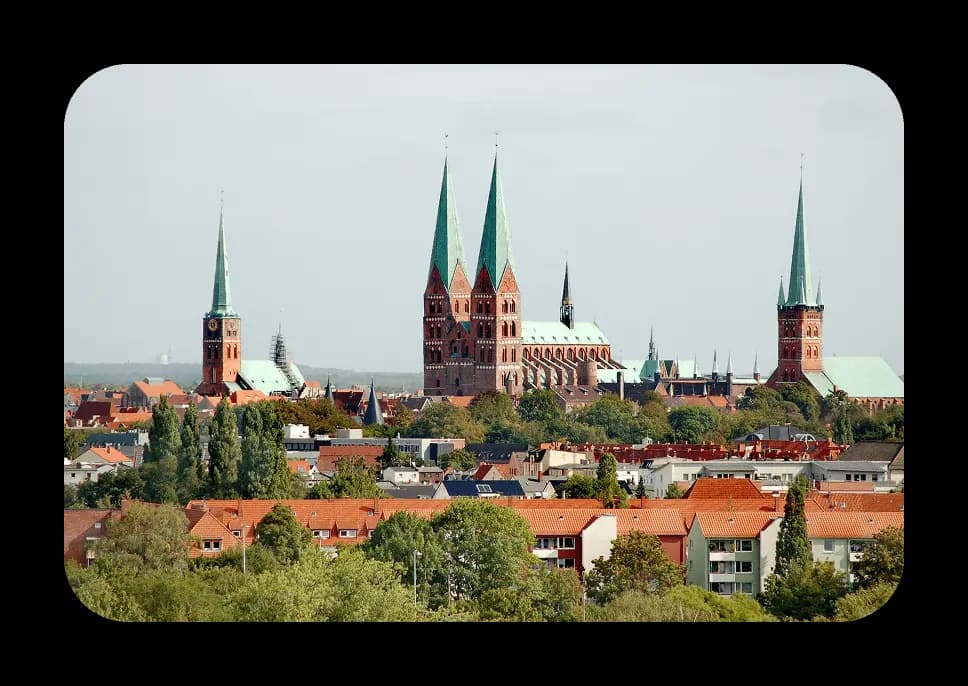 Skyline von Lübeck