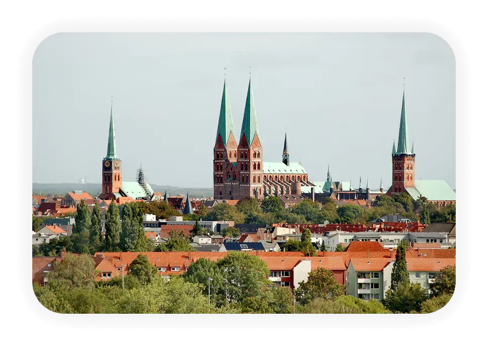Skyline von Lübeck